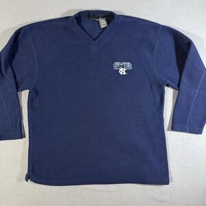 VTG UNC V-Neck Fleece Jacket North Carolina Tar Heels Pro Edge Size‎ XL
